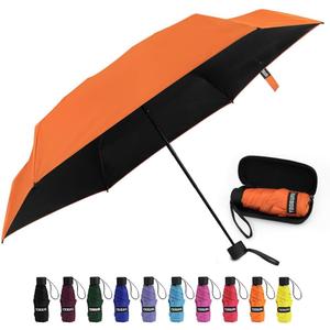 Yoobure Small Mini Umbrella with Case Light Compact Design Perfect for Travel Lightweight Portable Parasol Outdoor Sun&Rain Umbrellas