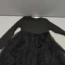 Arshiner Toddler Tutu Dress Little Girls Fall Winter Long Sleeve Holiday Party Tulle Dresses (4-5T, Black)