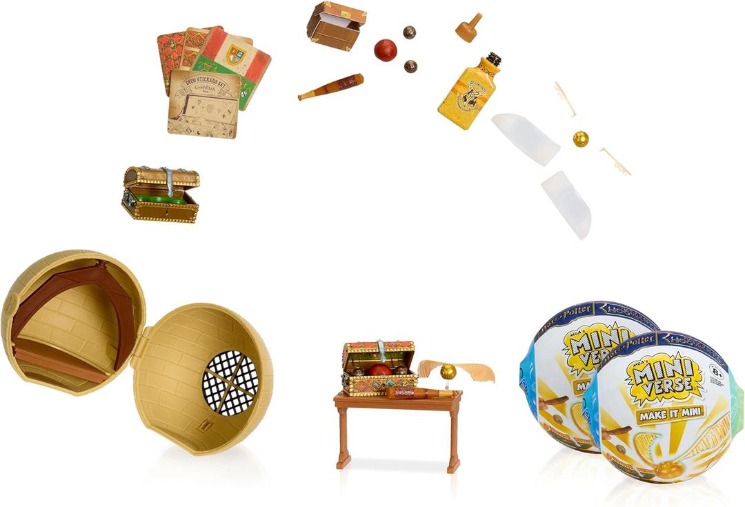 MGA's Miniverse Make It Mini Back to Hogwarts Harry Potter (2 Pack) Mini Collectibles - Mystery Blind Packaging, DIY, Resin Play, NOT Edible, Collectors, 8+, Gift