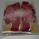 SY Super Bang Velvet Christmas Tree Topper, Red/Gold 48x12 Inch Christmas Bow Tree Topper for Xmas Tree Decorations, for Xmas Ornaments Holiday Home Indoor/Outdoor Wedding Thanksgiving Decor.