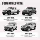 Roof Rack Mounting Brackets for Wrangler JL/JK (2007-2024), Gladiator JT, Cherokee XJ (1984-2001) - Heavy-Duty Steel, Easy Install, Secure Attachment for Cargo Management