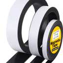 33Ft Magnetic Tape Roll, Self-Adhesive Flexible Magnet Strip 0.5", 1", 1.5" Width Strips Roll with Adhesive Backing for DIY Crafts, Fridge, Whiteboard, and Lightweight Projects