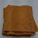 MIULEE Burnt Orange Decorative Throw Pillow Covers for Couch Bed Livingroom 20x20 Inch Set of 2 Boho Accent Throw Pllows Broadside Striped Patchwork Soft Corduroy Pillowcases