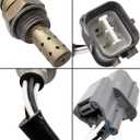 2Pcs 234-4092 234-4123 Upstream Oxygen Sensor Downstream O2 Sensor for 2001 2002 2002 2004 2005 Honda Civic 1.7L D17A7 Engine Only