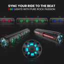 Golf Cart Sound Bar Bluetooth with T bracket Included, RGB Lighting 28" Waterproof Golf Cart SoundBar, 8 Speaker HiFi 2.1HD Amplified Powersports Offroad, Compatible LED Sound System Marine