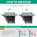 Gutter Guard,5" Aluminum Leaf Filter Gutter Cover,50 PCS Total Length 200FT,Raptor Gutter Guards,Easy DIY Leaf Guards for Gutters Fits Any Roof or Gutter Type, 5in*200FT