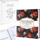 End of Life Planner Organizer Binder Notebook I'm Dead Now What Book Planner Document 8.5x11" Estate Planning Organizer Binder In Case If I Die Folder for Possessions Affairs and Final Wishes (Flower)