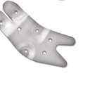 PIT66 Steering Box Frame Support Kit, Compatible with 73-91 Chevy GMC C/K Pickup  1PCS Silver