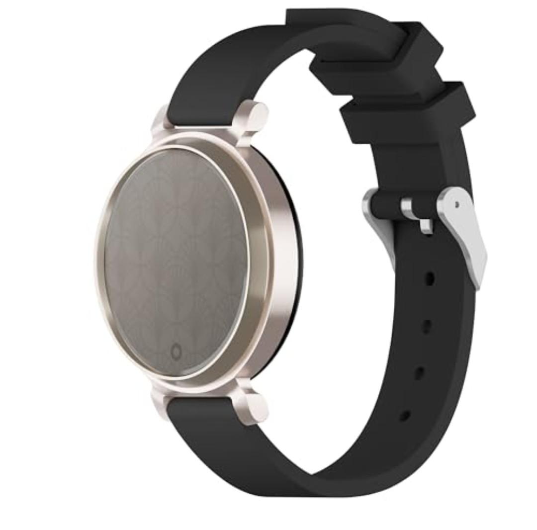 3 x EANWireless Compatible for Garmin Lily 2 Watch Band, 14mm Silicone Sport Women Replacement Strap Compatible for Garmin Lily2 Bands, Black