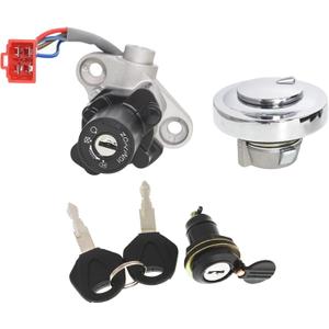 Ignition Switch Lock with Lock Keys Fuel Gas Cap 4TR-82501-00 Replacement for Yamaha 650 1100 XVS650 XVS1100 V-Star XVS1100A XVS125 XVS400 Drag Star Ignition Switch Lock with Lock Keys Fuel Gas Cap 4TR-82501-00 Replacement for Yamaha 650 1100 XVS650 XVS1100 V-Star XVS1100A XVS125 XVS400 Drag Star