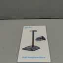 New bee RGB Headphone Stand with 1 USB-C Charging Port and 1 USB Charging Port, Desk Gaming Headset Stand with 7 Light Modes for All Earphone Accessories (Black)