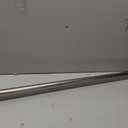 Matte Black Curtain Rods for Windows, 1-Inch Adjustable Drapery Rods with Aluminum End Cap and Brackets (Brushed Nickel, 48-86")