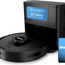 Shark AV2501AE AI Robot Vacuum with XL HEPA Self-Empty Base, Bagless, 60-Day Capacity, LIDAR Navigation, Perfect for Pet Hair, Compatible with Alexa, Wi-Fi Connected, Carpet & Hard Floor, Black