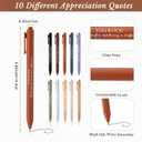 Tellingyou 20 Pcs Bulk Employee Appreciation Gifts A6 Notebook with Pens Teacher Appreciation Gifts Nurses Week Thank You for Team Office Coworker Staff Graduation Volunteers (Neutral Colors)