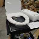 Clirass Elongated Heated Toilet Seat with Night Light, Three Temperature Settings Heated Seat,70 in Power Cord, Fit Elongated Toilet, Cold Water Bidet Function Toilet Seat With Slow Close