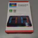 2 x NexiGo Enhanced Controller Charger Dock Compatible with Nintendo Switch 2, Charging Station for Joy-Pads with Multiple RGB Light Modes, Sound Alerts, LED Indicators, Built-in Kickstand