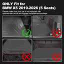 AOMSAZTO Cargo Mat fit for BMW X5 2026 2025 2024-2019 ONLY 5 Seats (Non 45e & 7-Seats Models), TPE All Weather Cargo Liner Rear Trunk Mat for BMW X5 G05 Accessories