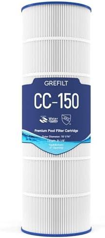 Grefilt CC150 Pool Filter Cartridge, Compatible with Pentair Clean & Clear 150, Replaces Pleatco PAP150, Unicel C-9415, Pentair R173216, 150 sq. ft
