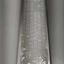 Wireless Keyboard and Mouse Combo - Full Size Slim Thin Wireless Keyboard Mouse with Numeric Keypad 2.4G Stable Connection Adjustable DPI (White & Silver)