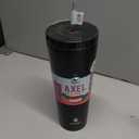 Manna Insulated Tumbler 1 Straws Stainless Steel Water Bottle Vacuum Travel Mug Coffee Cup,Black