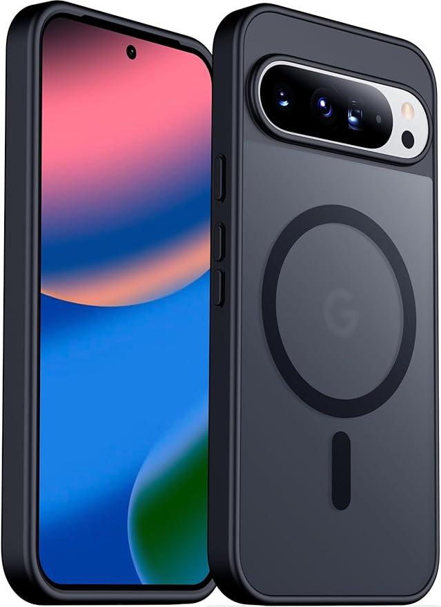 SPIDERCASE Magnetic for Google Pixel 10 Pro XL Case, Military Grade Drop Protection Slim Translucent Matte Shockproof Anti-Fingerprint Phone Case for Pixel 10 Pro XL