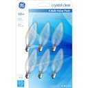 GE Classic B10 Soft White Candelabra Base (e-12) Dimmable Light Bulb (6-Pack)