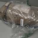 Copper Brown Pleated Linen Blackout Curtains 102 Inches Long for Bedroom Living Room Pinch Pleat Black Out Thermal Insulated Ring Hooks Room Darkening Drapes Tan Coffee Curtains with Liner 40x102