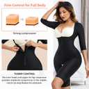 LANCS Shapewear for Women Tummy Control Fajas Colombianas Body Shaper Waist Trainer Post Surgery Compression Garment M