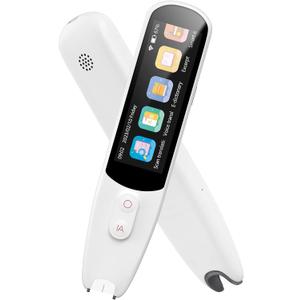 Pen Scanner, Text to Speech Device for Dyslexia, OCR Digital Highlighter Reader Pen, Exam Reading Pen, Bluetooth Langage Translator, No Monthly Fee (White)