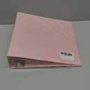 SUNEE 3 Ring Binder 3 Inch 1 Pack, Clear View Binder Three Ring PVC-Free (Fit 8.5x11 Inches) for School or Office Supplies, Pink