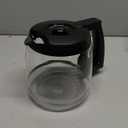Carafe Replacement for the Cuisinart 12-Cup Glass Coffee Carafe Model DCC-1220BKSWM ONLY - Black Handle/Lid