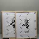 Yaetm 16x20 Picture Frame Matted to 11x14 Set of 4, Natural Solid Oak Wood 16x20 Frame for Gallery Wall, Photos, Posters & Art Prints, Horizontal and Vertical Wall Mount (4 pack, Oak)