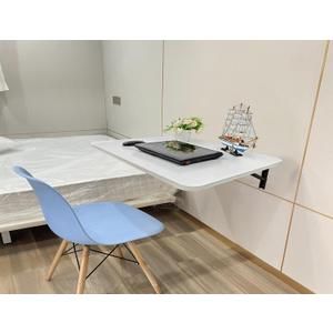 31 "x22.8 Wall Mounted Folding Table with Foldable Bracket, Suitable for Folding Tables on Balconies, Laundry Rooms, Kitchens, Home Offices, bedrooms, and Living Rooms (White)