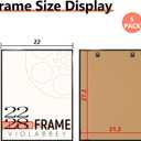 VIOLABBEY 22x28 Poster Frame Set of 5, Black Picture Frames for Wall Mounting Vertically or Horizontally, Gallery Wall Frame