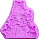 Goddess Rose Silicone Fondant Molds Flower Fairy Chocolate Baking Molds for Cake Decorating Cupcake Topper Gum Paste Candy Polymer Clay