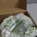 Scawim 50Pcs Artificial Peonies Flowers Bulk, 4’’ White Peonies Fake Flowers Heads for Table, Faux Silk Peony Arrangements for Wedding, Valentine, Engagement, Party, Coffee, Dining Decorations