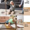 Flexible PVC Carpet Edge Trim, Self Adhesive Floor Transition Strip from Carpet to Tile, Waterproof Edging for Rugs & Mats for High Traffic Safety, Fits Thin Carpets 5mm (0.2")-(Dark Brown-10FT)