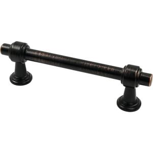 Alzassbg 10 Pack Oil Rubbed Bronze Cabinet Pulls, 3-3/4 Inch(96mm) Hole Centers Cabinet Handles Kitchen Hardware Straight Bar for Cabinets and Drawer AL3505ORB