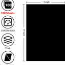 OcePor 100 Sheets Black Cardstock 11” x 17”, 92lb/250gsm Card Stock, Thick Card Stock Paper, Heavy Cardstock Paper for Printer, Resume, Scrapbooks, Art, Crafts, Business Cards