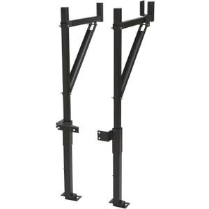Rockland Extendable Truck Ladder Rack, 39" x 7" x 51.2", 250 LBS Capacity, Steel Truck Rack with Adjustable arm from 19" - 32", Ladder Rack for Truck