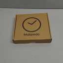 8 Inch Modern Wall Clocks Battery Operated - Silent Non Ticking Quartz Analog Clock with Large Numbers, Easy to Read Digital Wall Clock for Bedroom, Living Room, Kitchen, Office, Gym, Black