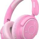 MIDOLA Kids Headphones Bluetooth 5.4 Wireless Volume Limited 85/94dB Hearing Protection Over Ear,68 Hours Playtime Foldable with Cable Aux Wired Built-in Mic for Toddler Child Travel School Pink