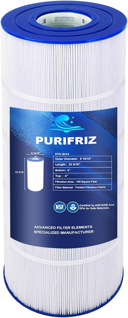 Pool Filter Compatible with Jandy CS150, PXST150, CC1500RE, CCX1500RE, X-Stream 150, PJANCS150, R0462300, C-8414, C-8316, 817-0150, FC-1287, Upgraded Fabric 150 Sq. Ft, 1 Pack