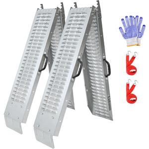 LIEKUMM 74" ATV Ramps 2-Pack, 880 lbs Heavy Duty Loading Ramps for Pickup Trucks, Folding Truck Ramps for Trailer & Lawn Mower
