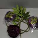 Briful 3PCS Burgundy Peony Artificial Flower Stems 29.1in Long Stem Fake Peonies Silk Floral Arrangement Real Touch Peony Flower for Home Vase Party Wedding Bouquet Decor