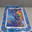 Tummy Time Water MatInflatable Tummy Time Water Play Mat for Babies, Infants and Toddlers 3 to 12 Months Promote Development Toys Baby Gifts (Blue)