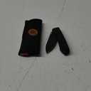 Vosteed Raccoon EDC Folding Pocket knife with Clip, Top Liner Lock Knife with 3.25" Sandvik 14C28N Steel Blade, Micarta Handle for Camping, Hiking - A2902 (Black-Black Stonewash)