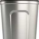 Greens Steel 12 oz Stainless Steel Insulated Coffee Mug, Silver - Leak-Proof Travel Thermos - Reusable Coffee Cup for Hot & Cold Drinks