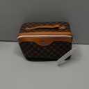 BOYATU Travel Makeup Bag Cosmetic Bags for Women: 3 Pcs Set Large Portable Make up Bag with Handle - Vegan Leather Toiletry Bags with Compartments - Makeup Organizer for Travel Essentials(A-1-Coffee)