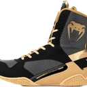 Venum Elite Boxing Shoes (12 Women/10.5 Men, Black/Beige)